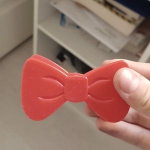 Cute red bow bag clip